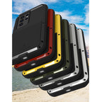 LOVE MEI Metal Shockproof Waterproof Dustproof Protective Case without Glass, For Samsung Galaxy S21 Ultra 5G