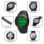 SKMEI 1632 Dual Time Display Luminous Electronic Watch, Support Alarm Clock