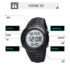 SKMEI 1632 Dual Time Display Luminous Electronic Watch, Support Alarm Clock