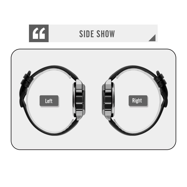 SKMEI 1650 Leather Strap Version LED Digital Display Electronic Watch with Touch Luminous Button, Leather Strap Version