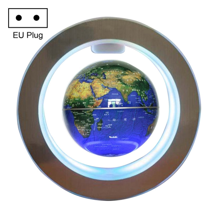 Living Room Desktop Decorations Magnetic Levitation Globe with LED Light, AU Plug, US Plug, EU Plug, UK Plug – Magnetic EU Plug Dark Blue