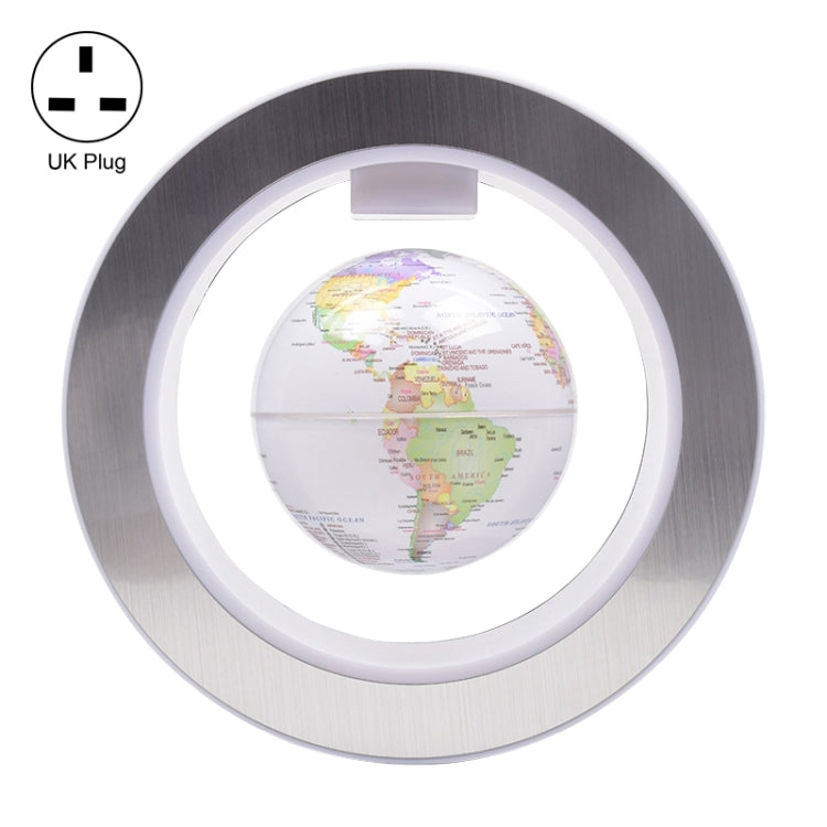 Living Room Desktop Decorations Magnetic Levitation Globe with LED Light, AU Plug, US Plug, EU Plug, UK Plug – Magnetic UK Plug Beige White