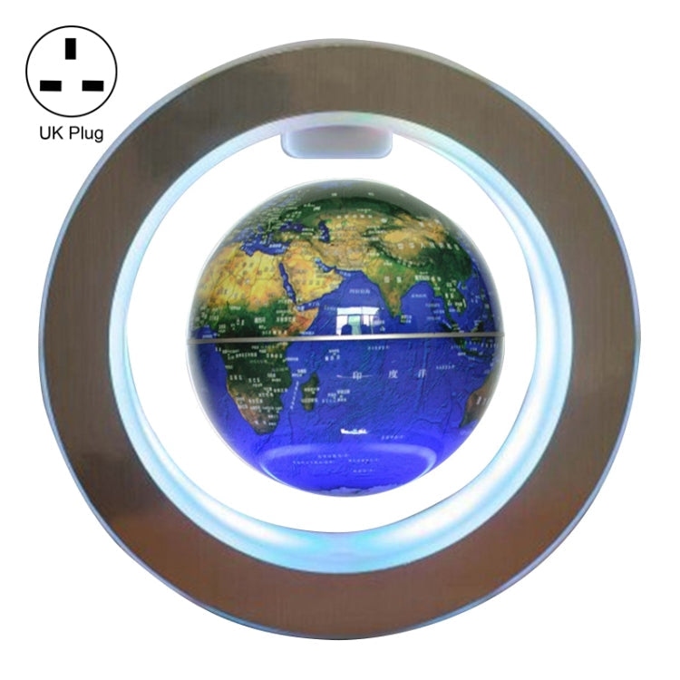 Living Room Desktop Decorations Magnetic Levitation Globe with LED Light, AU Plug, US Plug, EU Plug, UK Plug – Magnetic UK Plug Dark Blue