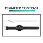 Watch – 1736 Triplicate Round Dial Timing LED Digital Display Luminous...
