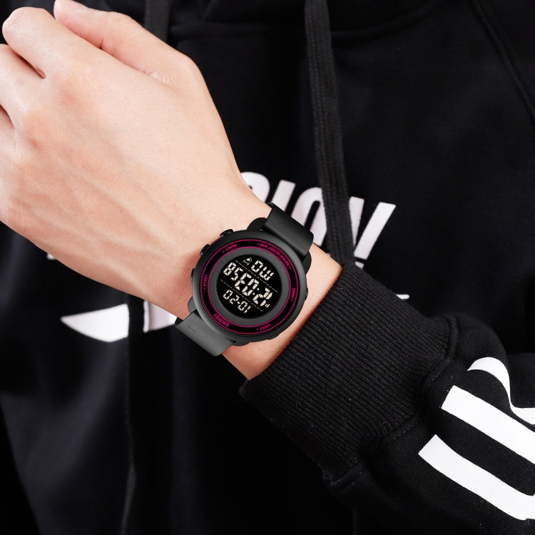 Watch – 1736 Triplicate Round Dial Timing LED Digital Display Luminous...