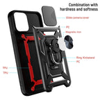 Sliding Camera Cover Design TPU+PC Protective Case, For iPhone 13 mini,...
