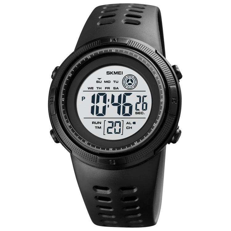 Watch – 1773 Triplicate Round LED Dual Time Digital Display Colorful Backlight... Black White