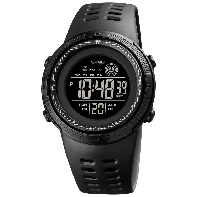 Watch – 1773 Triplicate Round LED Dual Time Digital Display Colorful Backlight... Black