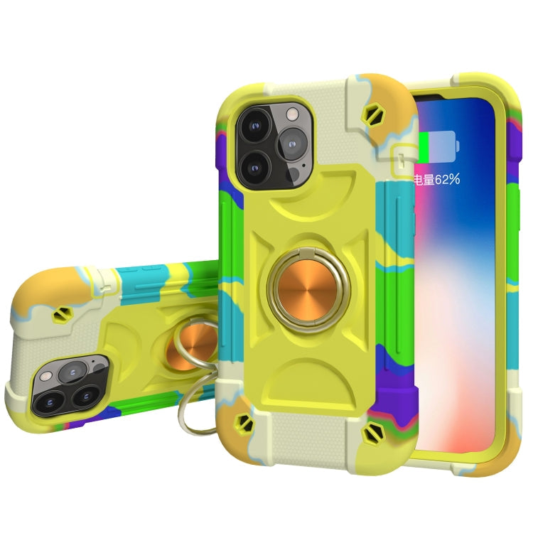 Protective Case – Shockproof, Silicone (iPhone 13 mini) #2 For iPhone 13 Colorful Yellow Green