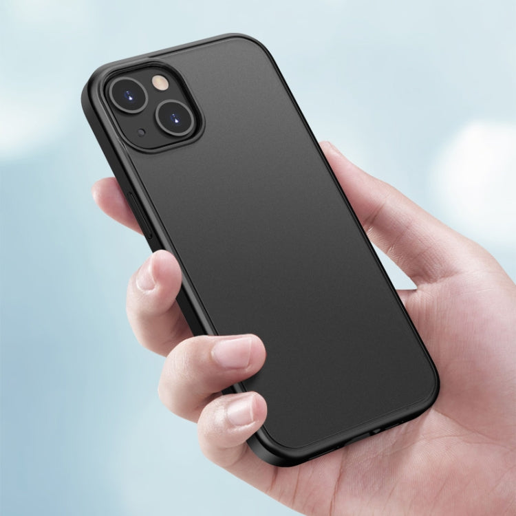Skin Feel Frosted PC + TPU Shockproof Case with Color Button, For iPhone 13 mini, For iPhone 13, For iPhone 13 Pro, For iPhone 13 Pro Max