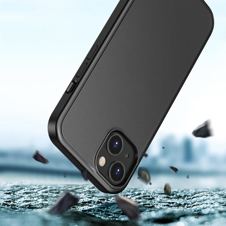 Skin Feel Frosted PC + TPU Shockproof Case with Color Button, For iPhone 13 mini, For iPhone 13, For iPhone 13 Pro, For iPhone 13 Pro Max