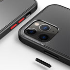Skin Feel Frosted PC + TPU Shockproof Case with Color Button, For iPhone 12 mini, For iPhone 12 / 12 Pro, For iPhone 12 Pro Max