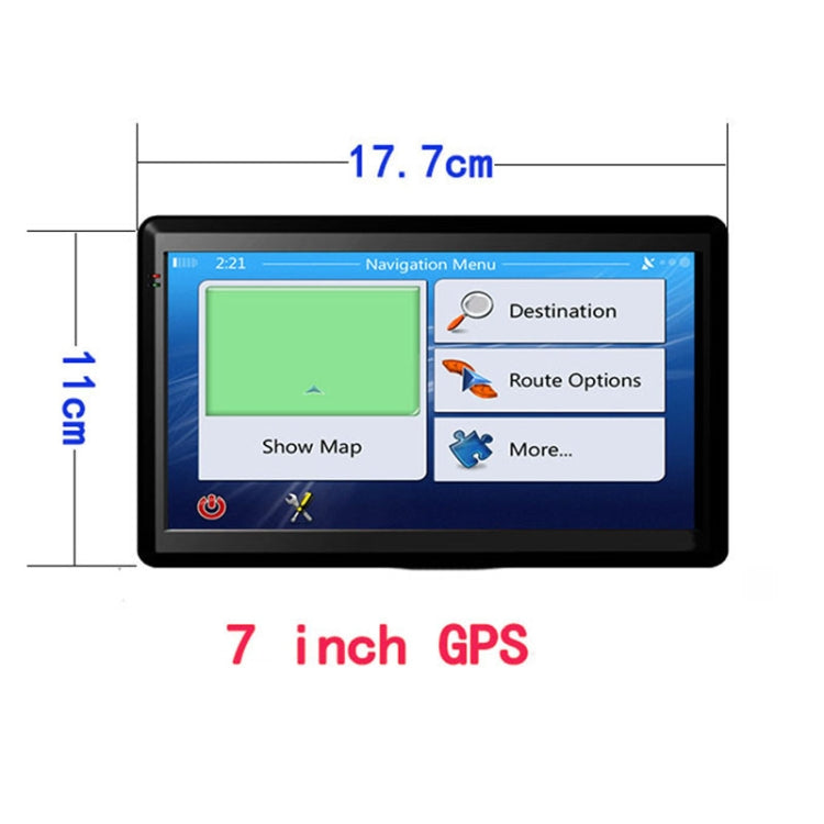 7 inch Car GPS Navigator 8G+256M Capacitive Screen High Configuration, Europe Map, Australia Map, Southeast Asia Map, North America Map, Middle East Map, South America Map, Africa Map – Durable Build, Easy to Use