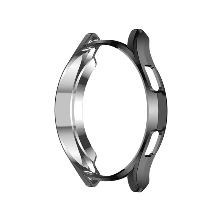 Electroplating Hollow Half-pack TPU Protective Case, For Samsung Galaxy Watch4 Classic 42mm, For Samsung Galaxy Watch4 Classic 46mm For Samsung Galaxy Watch4 Classic 42mm Black
