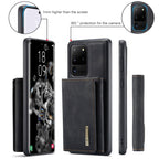DG.MING M1 Series 3-Fold Multi Card Wallet Back Cover Shockproof Case with Holder Function, For Samsung Galaxy S20 Ultra, For Samsung Galaxy S20+