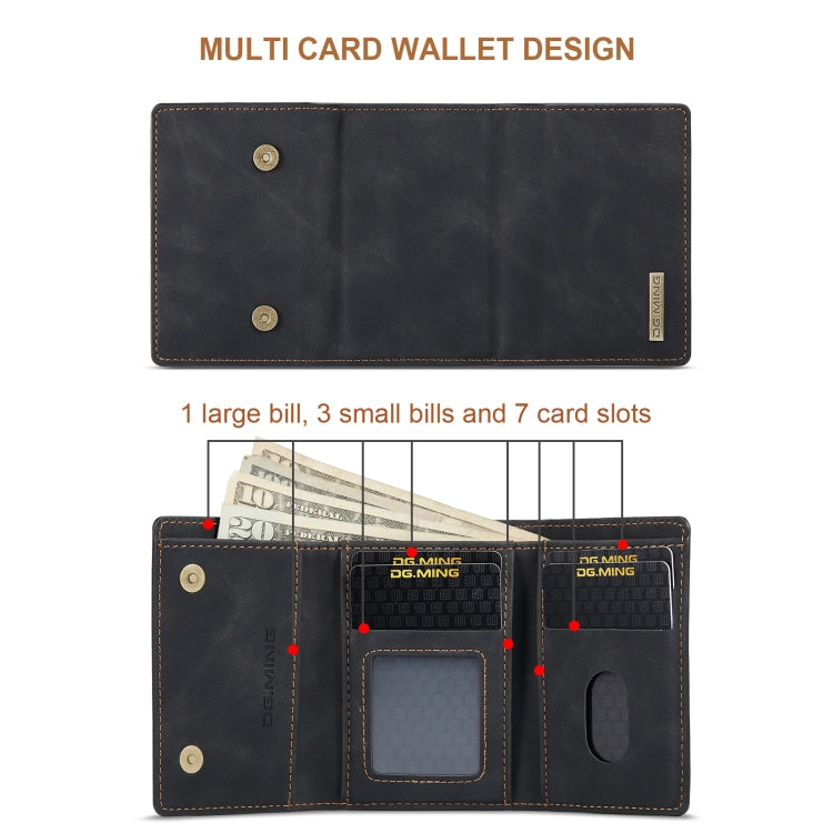 DG.MING M1 Series 3-Fold Multi Card Wallet Back Cover Shockproof Case with Holder Function, For Samsung Galaxy S20 Ultra, For Samsung Galaxy S20+