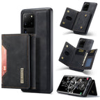 DG.MING M2 Series 3-Fold Multi Card Bag Back Cover Shockproof Case with Wallet & Holder Function, For Samsung Galaxy S20 Ultra, For Samsung Galaxy S20+ For Samsung Galaxy S20 Ultra Black