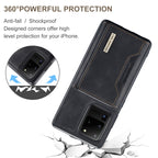 DG.MING M2 Series 3-Fold Multi Card Bag Back Cover Shockproof Case with Wallet & Holder Function, For Samsung Galaxy S20 Ultra, For Samsung Galaxy S20+