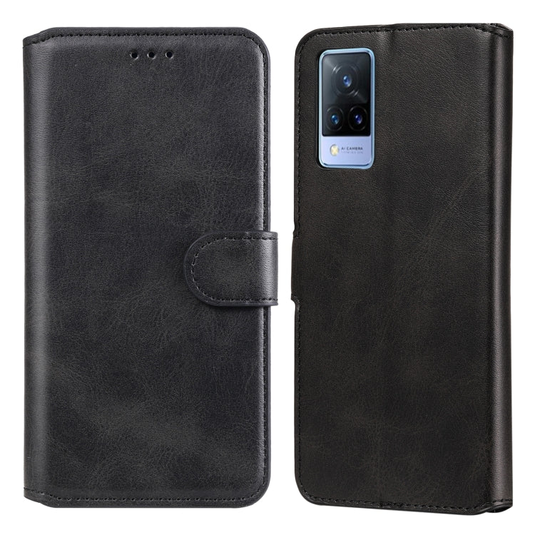 Classic Calf Texture PU + TPU Horizontal Flip Leather Case with Holder & Card Slots & Wallet – Card Slot, Flip, Leather, For vivo V21, For vivo V21e, For vivo Y72 5G, For Google Pixel 6 For vivo V21 Black
