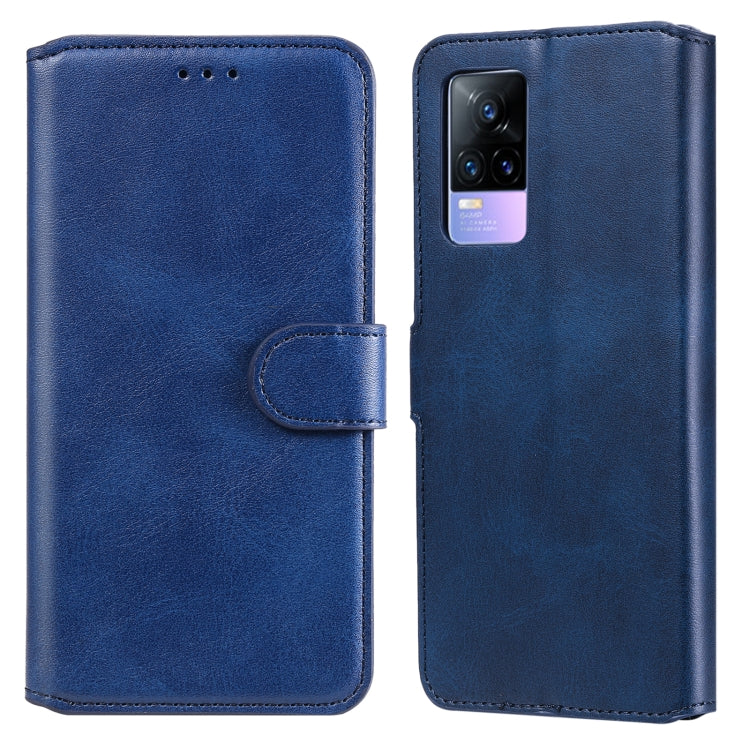 Classic Calf Texture PU + TPU Horizontal Flip Leather Case with Holder & Card Slots & Wallet – Card Slot, Flip, Leather, For vivo V21, For vivo V21e, For vivo Y72 5G, For Google Pixel 6 For vivo V21e Blue