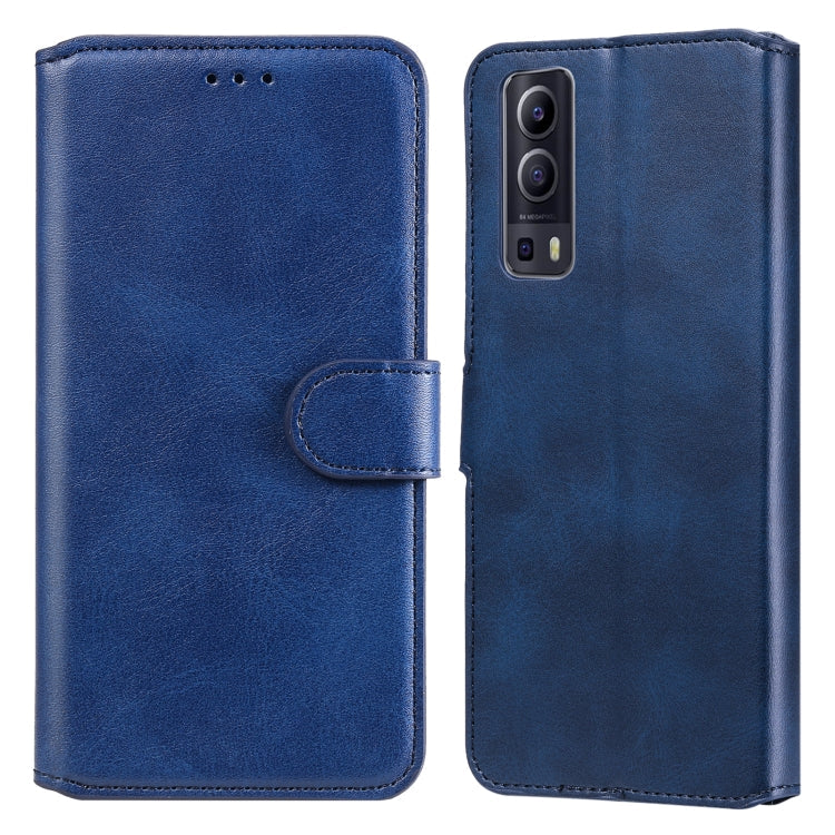 Classic Calf Texture PU + TPU Horizontal Flip Leather Case with Holder & Card Slots & Wallet – Card Slot, Flip, Leather, For vivo V21, For vivo V21e, For vivo Y72 5G, For Google Pixel 6 For vivo Y72 5G Blue