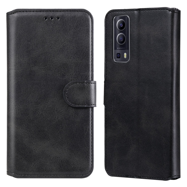Classic Calf Texture PU + TPU Horizontal Flip Leather Case with Holder & Card Slots & Wallet – Card Slot, Flip, Leather, For vivo V21, For vivo V21e, For vivo Y72 5G, For Google Pixel 6 For vivo Y72 5G Black