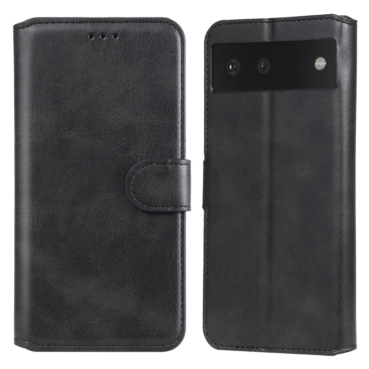 Classic Calf Texture PU + TPU Horizontal Flip Leather Case with Holder & Card Slots & Wallet – Card Slot, Flip, Leather, For vivo V21, For vivo V21e, For vivo Y72 5G, For Google Pixel 6 For Google Pixel 6 Black