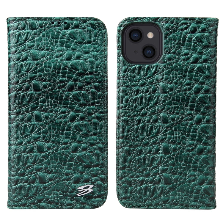Case – Leather, Magnetic (iPhone 13 mini) #2 For iPhone 13 Green