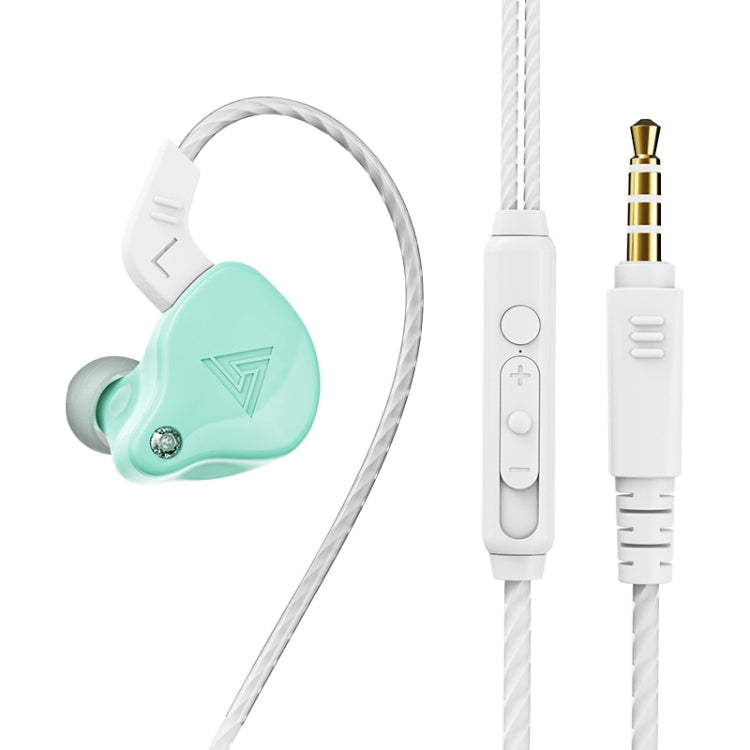 QKZ AK6-X 3.5mm In-Ear Wired Subwoofer Sports Earphone with Microphone, Cable Length: About 1.2m, 1 PCS – Durable Build, Easy to Use 1 PCS Apple Green