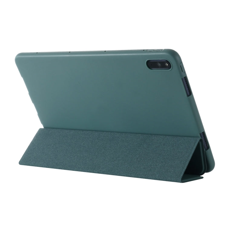 GEBEI Shockproof Horizontal Flip Leather Case with Three-folding Holder – Shockproof, Flip, Leather, For Huawei MatePad 11 (2021)