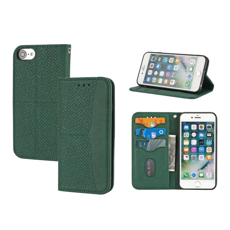 Case – Leather, Magnetic (iPhone 13 Pro) For iPhone SE 2022 SE 2020 8 7 Green
