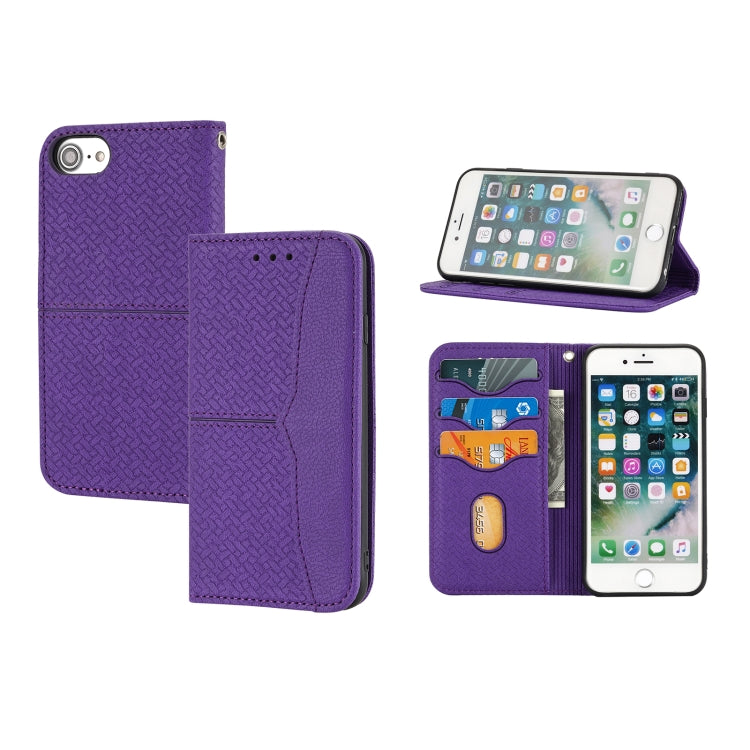Case – Leather, Magnetic (iPhone 13 Pro) For iPhone SE 2022 SE 2020 8 7 Purple