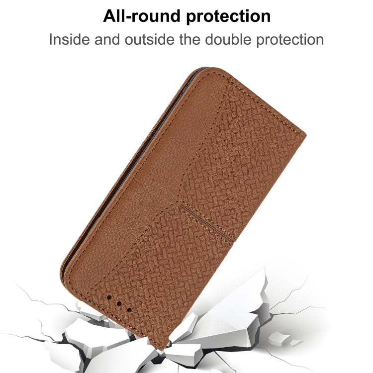 Woven Texture Stitching Magnetic Horizontal Flip PU Leather Case with Holder & Card Slots & Wallet & Lanyard, For iPhone X / XS, For iPhone XS Max