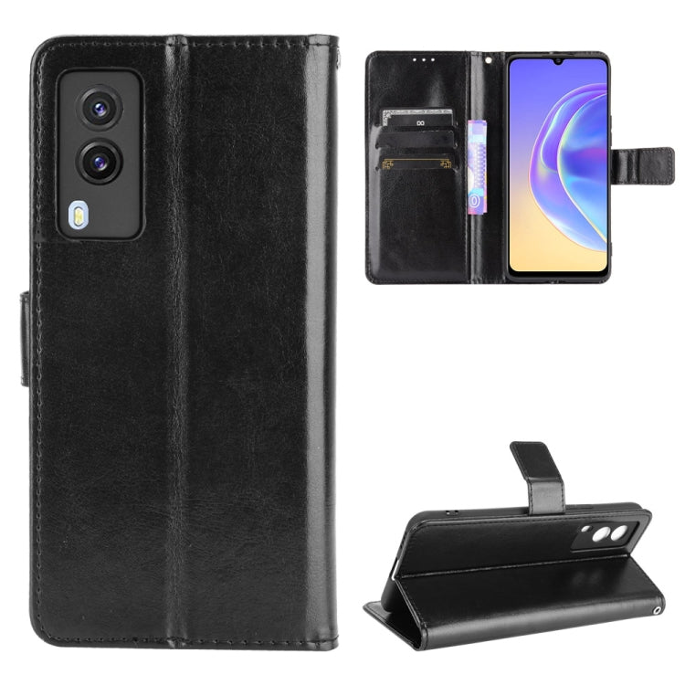 Crazy Horse Texture Horizontal Flip Leather Case with Holder & Card Slots & Lanyard – Lanyard, Card Slot, Flip, For T-Mobile REVVL V+ 5G, For vivo V21E 5G, For Infinix Hot 10s X689, For Infinix Note 10 Pro, For Infinix Note 10, For Blackview A100 For vivo V21E 5G Black