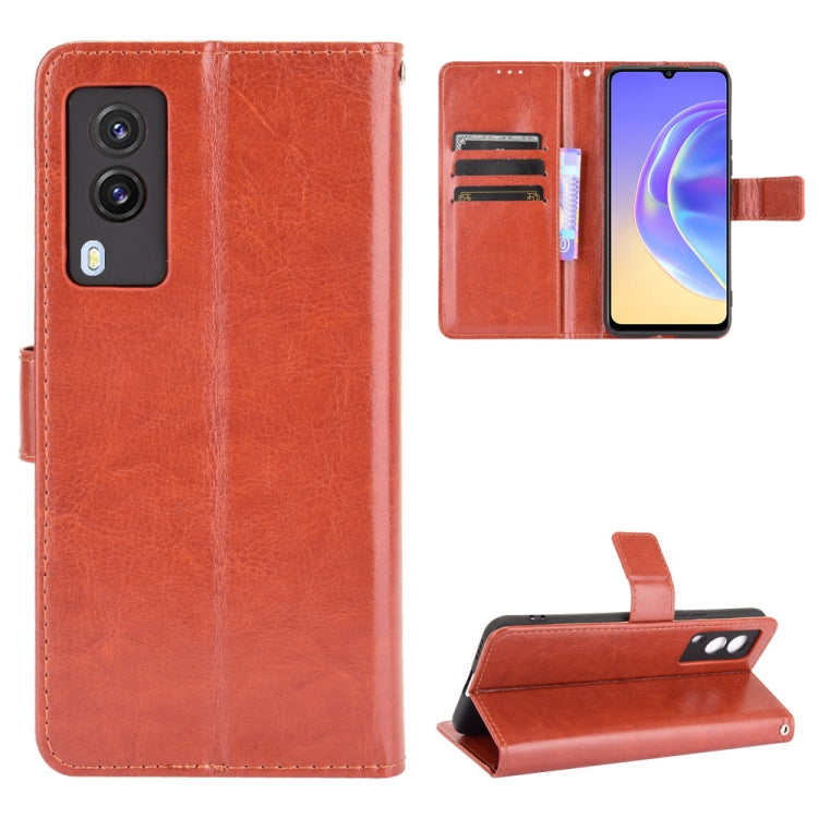 Crazy Horse Texture Horizontal Flip Leather Case with Holder & Card Slots & Lanyard – Lanyard, Card Slot, Flip, For T-Mobile REVVL V+ 5G, For vivo V21E 5G, For Infinix Hot 10s X689, For Infinix Note 10 Pro, For Infinix Note 10, For Blackview A100 For vivo V21E 5G Brown