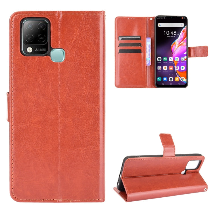 Crazy Horse Texture Horizontal Flip Leather Case with Holder & Card Slots & Lanyard – Lanyard, Card Slot, Flip, For T-Mobile REVVL V+ 5G, For vivo V21E 5G, For Infinix Hot 10s X689, For Infinix Note 10 Pro, For Infinix Note 10, For Blackview A100 For Infinix Hot 10s X689 Brown