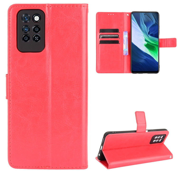 Crazy Horse Texture Horizontal Flip Leather Case with Holder & Card Slots & Lanyard – Lanyard, Card Slot, Flip, For T-Mobile REVVL V+ 5G, For vivo V21E 5G, For Infinix Hot 10s X689, For Infinix Note 10 Pro, For Infinix Note 10, For Blackview A100 For Infinix Note 10 Pro Red