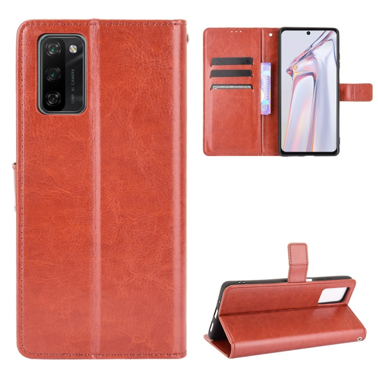 Crazy Horse Texture Horizontal Flip Leather Case with Holder & Card Slots & Lanyard – Lanyard, Card Slot, Flip, For T-Mobile REVVL V+ 5G, For vivo V21E 5G, For Infinix Hot 10s X689, For Infinix Note 10 Pro, For Infinix Note 10, For Blackview A100 For Blackview A100 Brown
