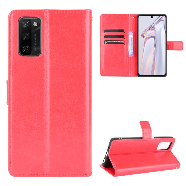 Crazy Horse Texture Horizontal Flip Leather Case with Holder & Card Slots & Lanyard – Lanyard, Card Slot, Flip, For T-Mobile REVVL V+ 5G, For vivo V21E 5G, For Infinix Hot 10s X689, For Infinix Note 10 Pro, For Infinix Note 10, For Blackview A100 For Blackview A100 Red
