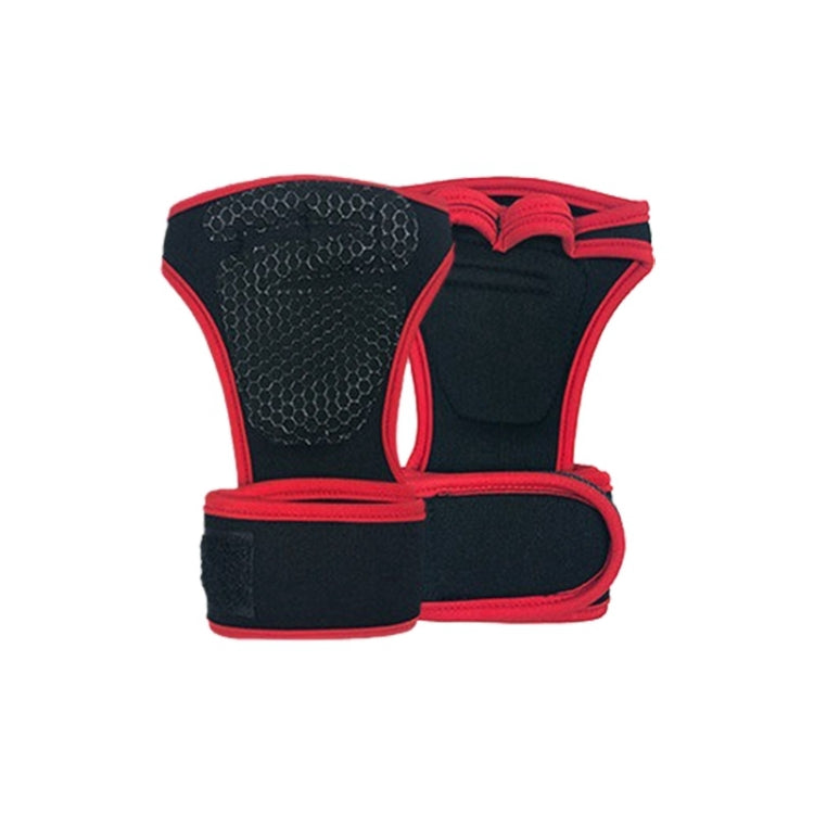 Sports Riding Gloves Silicone pull-up Exercise Gloves, M, L, XL M Regular Red