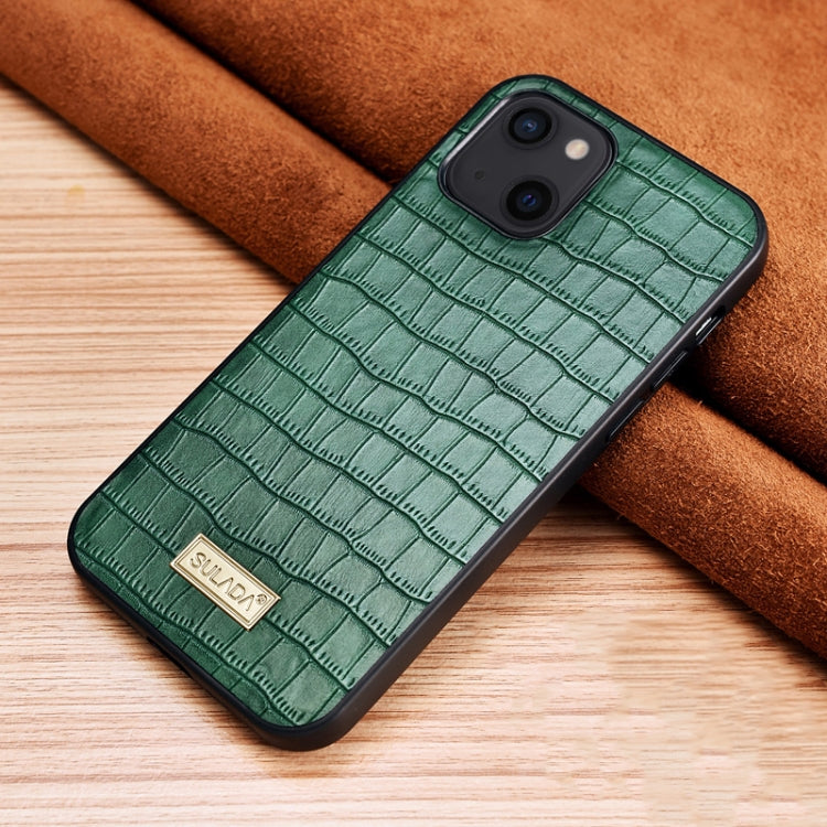 Crocodile Texture TPU Protective Case, For iPhone 13 mini, For iPhone... For iPhone 13 mini Dark Green