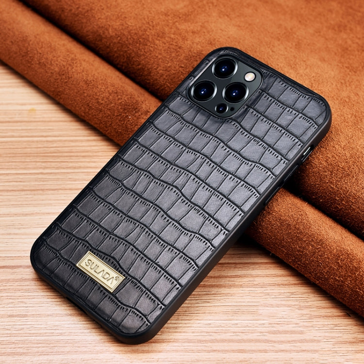 Crocodile Texture TPU Protective Case, For iPhone 13 mini, For iPhone... For iPhone 13 Pro Black