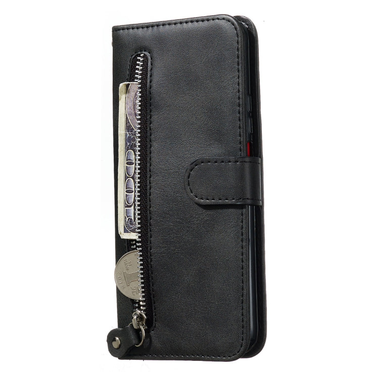 Fashion Calf Texture Zipper Horizontal Flip PU Leather Case, with Holder & Card Slots & Wallet – Card Slot, Flip, Leather, For Huawei Honor 9X / Honor 9X Pro