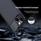 NILLKIN Phone Case – Black Mirror Pro Series Camshield Full Coverage Dust-proof Scratch...