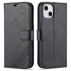 AZNS Sheepskin Texture Horizontal Flip Leather Case with Holder & Card Slots & Wallet, For iPhone 13, For iPhone 13 mini, For iPhone 13 Pro, For iPhone 13 Pro Max For iPhone 13 Black