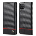 LC.IMEEKE Carbon Fiber PU + TPU Horizontal Flip Leather Case with Holder & Card Slot & Wallet, For Samsung Galaxy A12 5G, For Samsung Galaxy A22 4G, For Samsung Galaxy A22 5G, For Samsung Galaxy A32 4G, For Samsung Galaxy A51 4G / M40s                 ... For Samsung Galaxy A12 5G Horizontal Black
