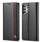 LC.IMEEKE Carbon Fiber PU + TPU Horizontal Flip Leather Case with Holder & Card Slot & Wallet For Samsung Galaxy A32 5G(Vertical Black), For Samsung Galaxy A32 5G For Samsung Galaxy A32 5G EDA001912922A