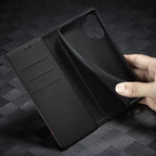 LC.IMEEKE Carbon Fiber PU + TPU Horizontal Flip Leather Case with Holder & Card Slot & Wallet For Samsung Galaxy A32 5G(Vertical Black), For Samsung Galaxy A32 5G