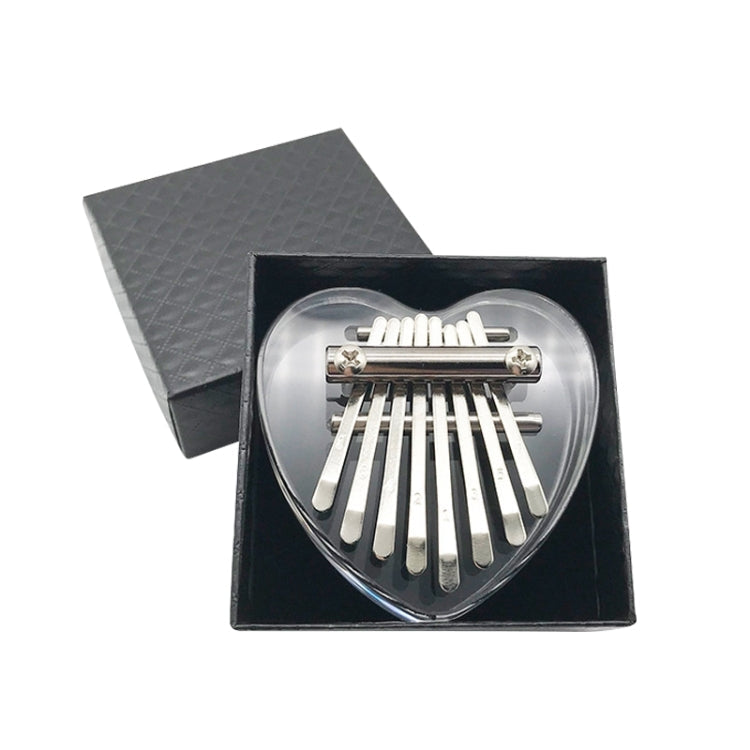 Mini 8 Tone Thumb Piano Kalimba Musical Instruments, Random Packaging – Durable Build, Easy to Use Acrylic Heart