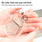 Mini 8 Tone Thumb Piano Kalimba Musical Instruments, Random Packaging